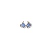 Blue earrings, silver needle, cat's eye, 2023 collection, silver 925 sample