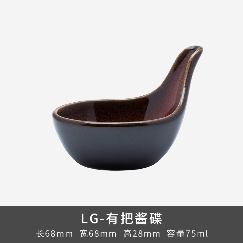 LZ Luxang cerámica horno de platos rojos coloridos horno de cubiertos de lujo ligero ensalada de frutas americana platos de platos para el hogar