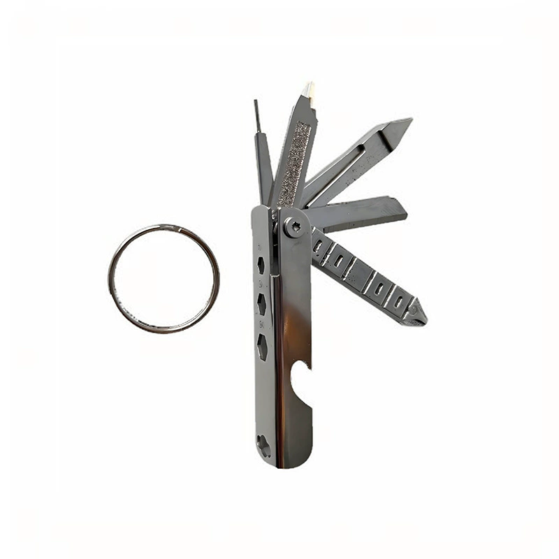 Портативный универсальный гаджет, пряжка для ключей, комбинированный инструмент, открывалка для бутылок, отвертка, экспресс-нож, штифт для удаления карт