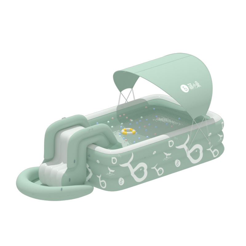 Travel inflatable swimming pool, aqua park, beach toy play in water 5