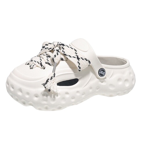 Hole hole shoes head slippers for women outdoor wear small Shalimar fashion home use thick soles couple anti-slip summer slippers