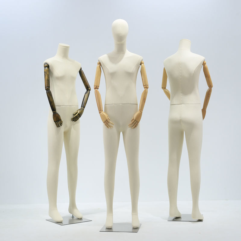 Maniquí Delgado Tapizado de Cuerpo Entero de Fibra de Vidrio image 1