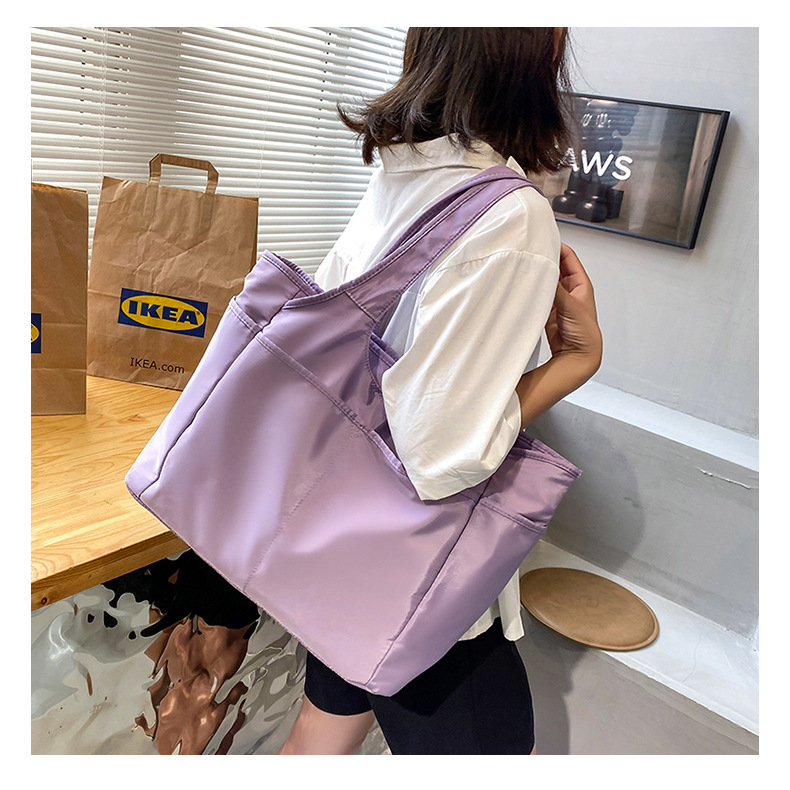 Bolsa de viaje de gran capacidad transfronteriza de las mujeres ligero de tela Oxford de cercanías simple bolsa de viaje bolsa de hombro de mamá