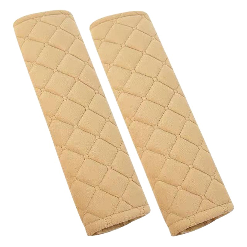 Car seat belt shoulder pad extended winter plush warm and comfortable car safety belt cover pair