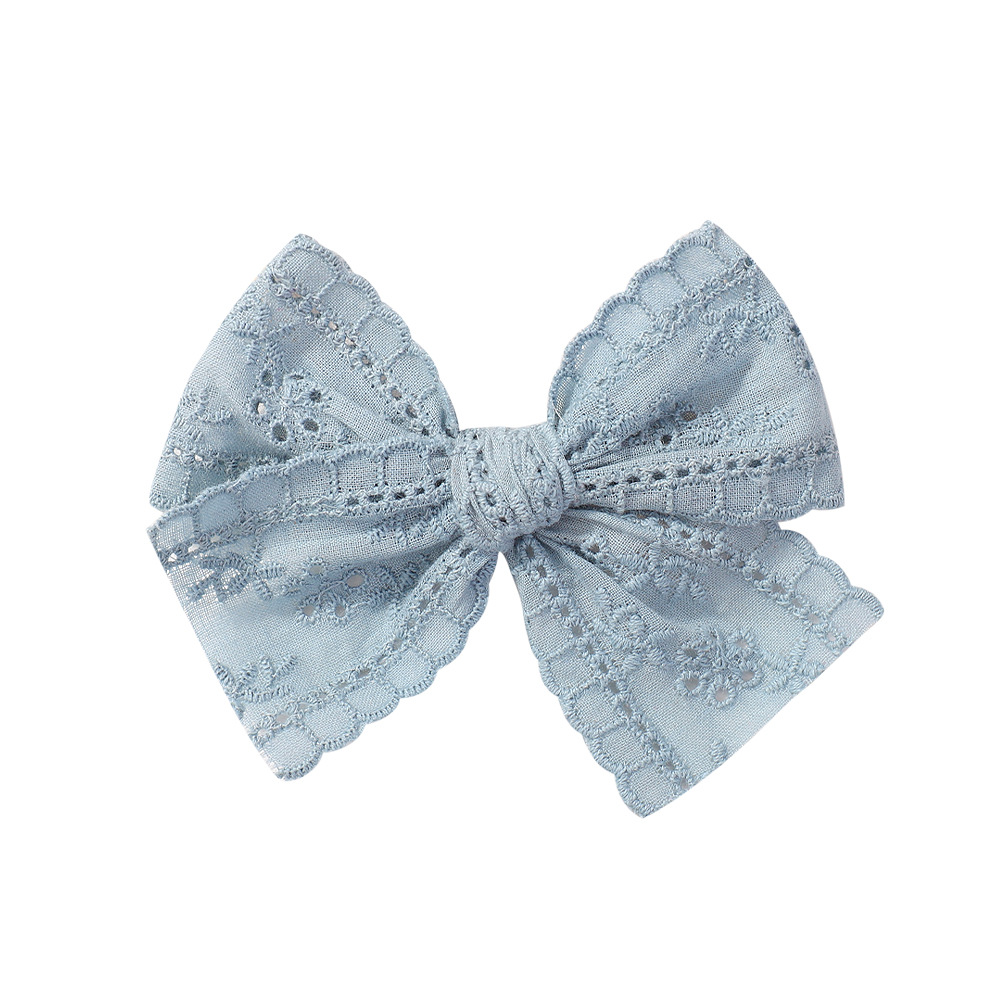 18g Weight Hair Clip Hair Accessories Type Mixed Quantity Daily Occasion Bow Knot Pattern Kid'S Gender Lace Design Cute Style Kid'S Cute Bow Knot Cloth Lace Hair Clip 7