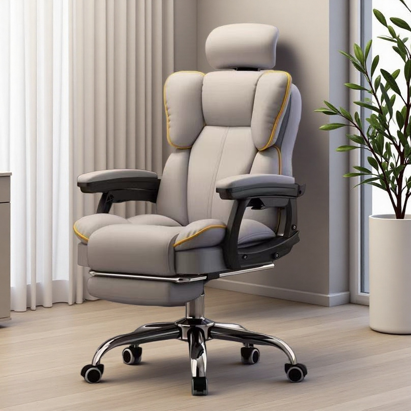 Computer Chair, Comfortable and Sedentary, Gaming Chair, Home Study Chair, Anchor Backrest, Live Broadcast Swivel Chair, Dormitory Office Chair