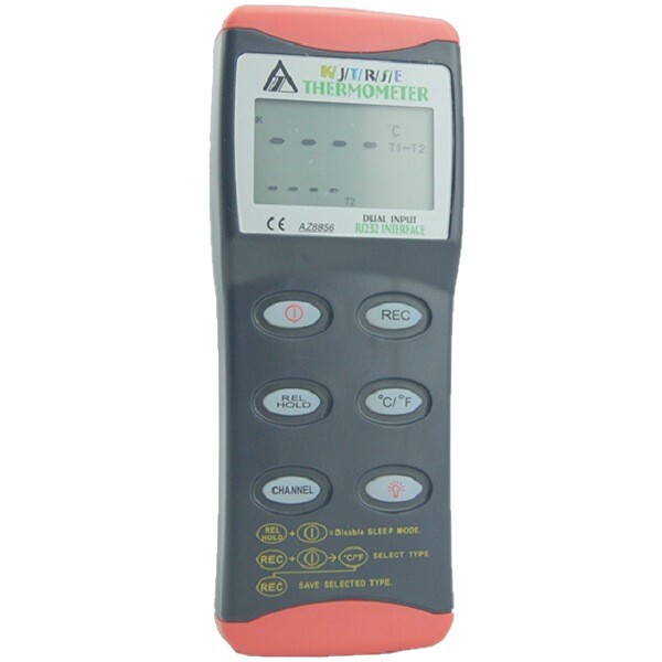 台湾 Heng Xin AZ8856 デュアルチャンネル熱電対温度計 AZ-8856 接触温度計|undefined