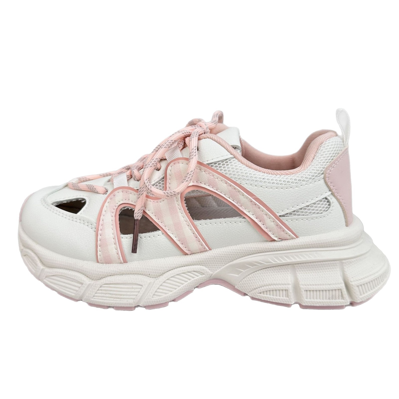 Farwave hueco zapatos de papá y mujer 2025 verano nuevo estilo de moda de suela gruesa aumentando la sensación de zapatos casuales de mierda