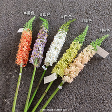 仿真花 狐尾百合 牛尾花 单支大枝花材花艺软装空间陈设 绢花道具