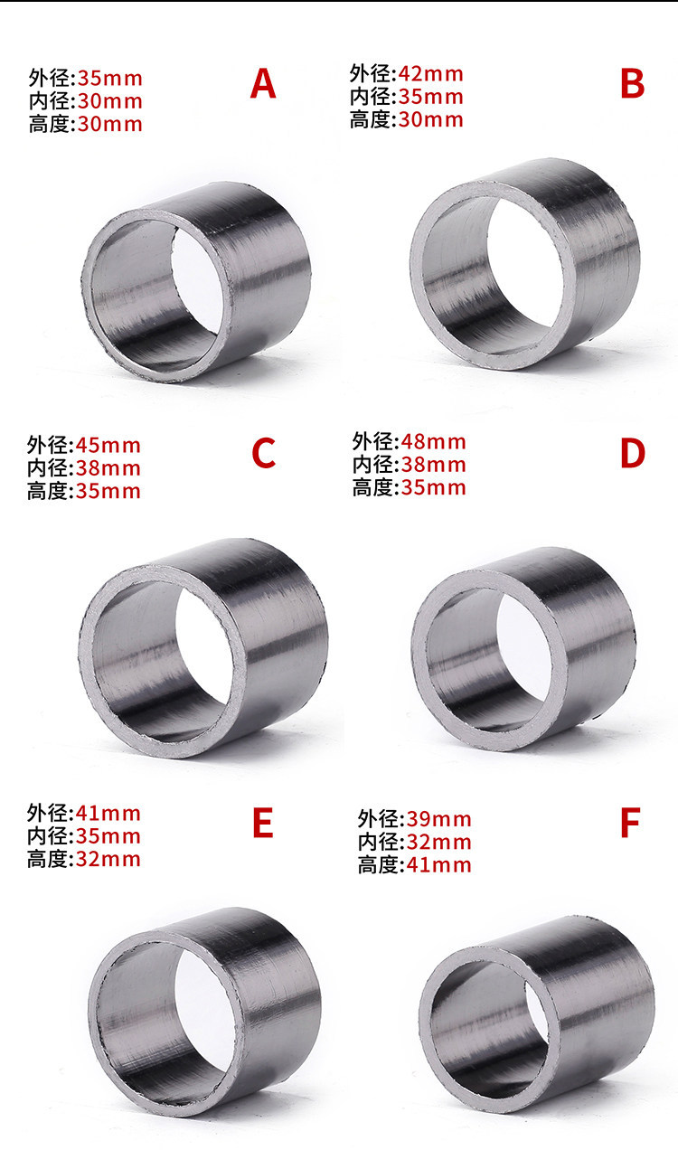 Motorcycle Modification Parts, Exhaust Pipe Silencer, Anti-Leakage Asbestos Gasket, Sealing Ring, Graphene in Various Specifications