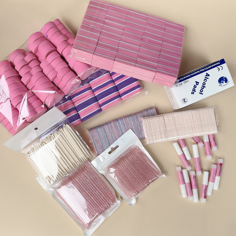 Hongxu Wearable Nail Tool Kit Nail Files Alcohol Cotton Pads Nail Art Supplies Adhesives Wholesale for Nail Salons