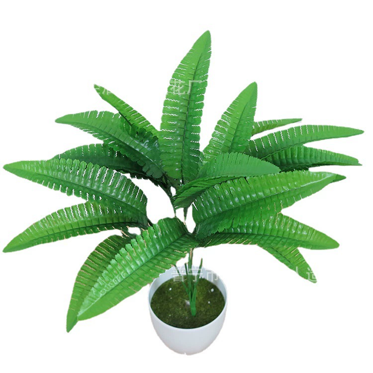 Фабрика прямые поставки моделирование завод зеленое растение украшения стены Цветы Свадебный цветок зеленый лист папоротника персидская трава рядная трава