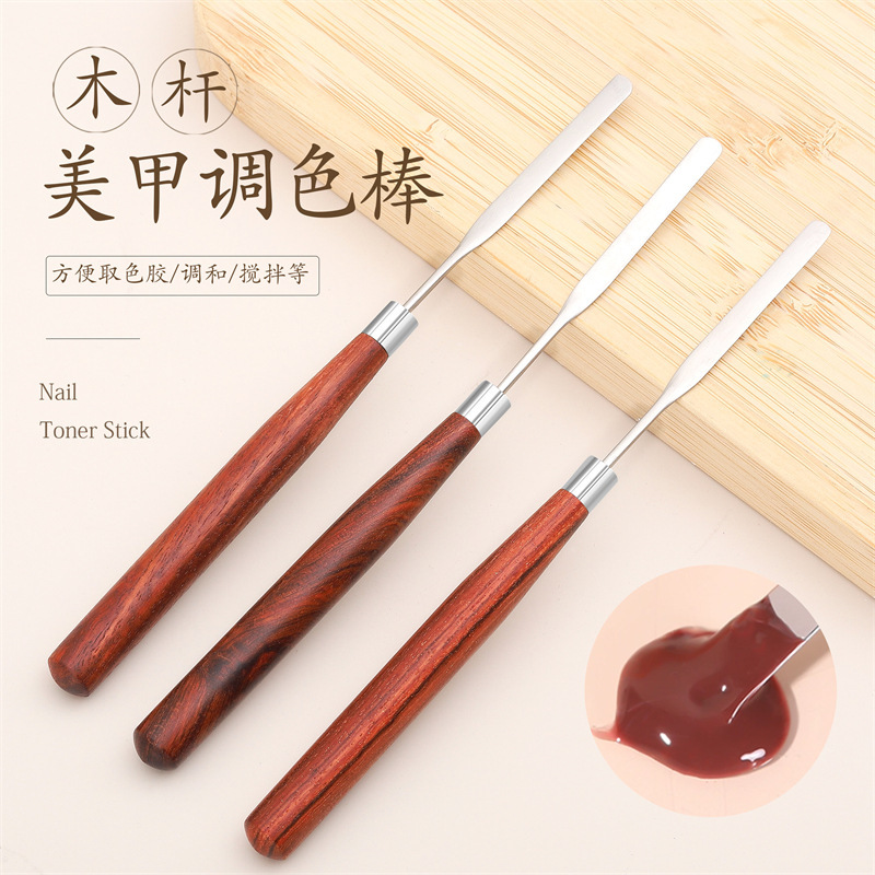 Nail wood glue stick Japanese ultra-thin high toughness color mixing Nail Polish glue blending and blooming phototherapy glue tool Nail wood glue stick Japanese ultra-thin high toughness color mixing Nail Polish glue blending and blooming phototherapy glue tool