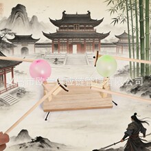 现货 跨境爆款木偶双人对战对决扎戳气球玩具亲子互动玩耍木头人