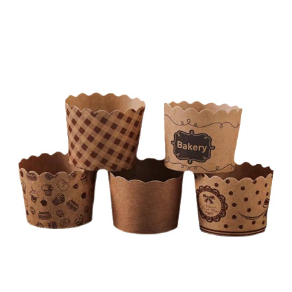 Taza de papel para pastel de papel para horno de evaporación para hornear resistente a altas temperaturas muffin pequeño y medio soporte de papel molde de pastel doméstico image 5