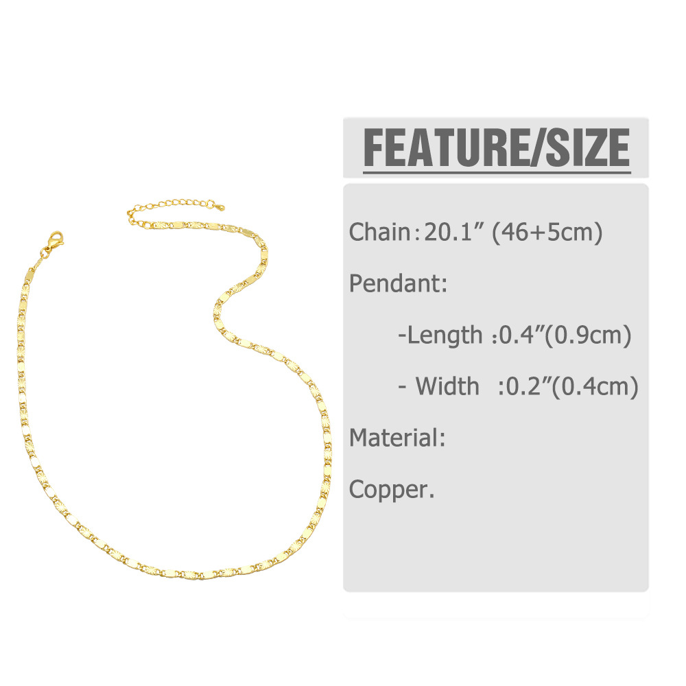 Fashion Simple 18K Gold Plated Starry Geometric  Women Copper Necklace Bracelet