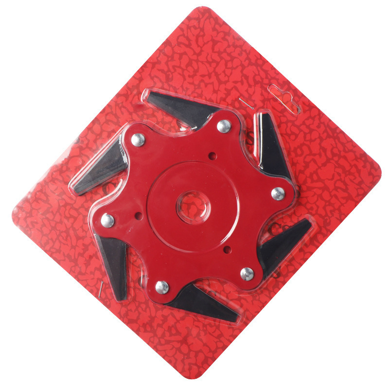 割草机打草头刀片 六叶刀多功能除草机除草头割灌机通用园林配件