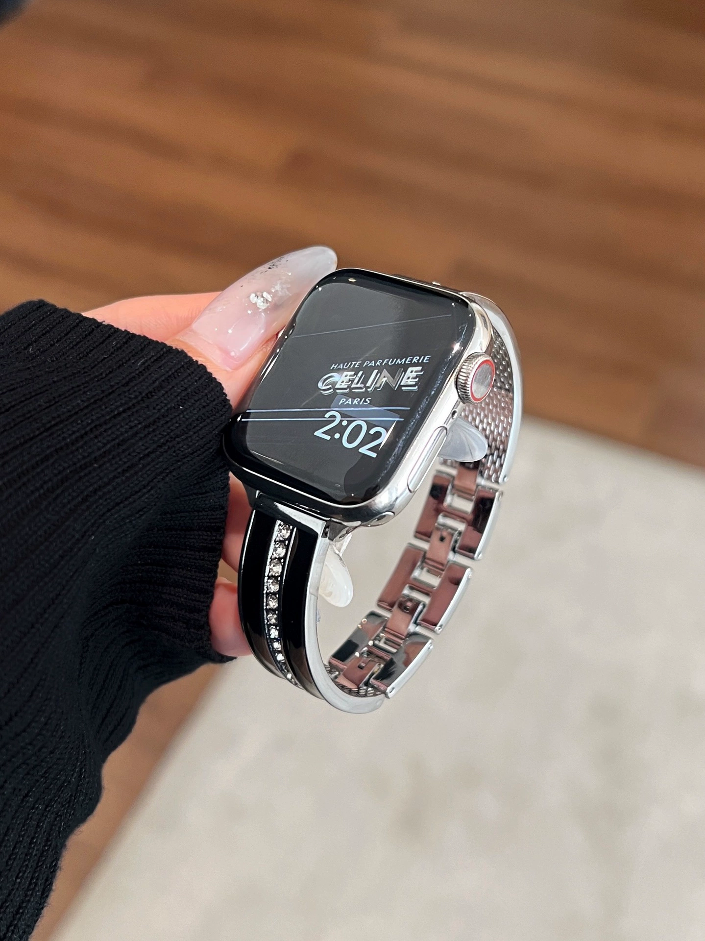 Ремешок для Iwatch с премиальным ощущением и легким ароматом, подходит для Apple Watch S98741SE, изогнутый металлический ремешок для Apple Watch