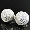 Retro earrings, zirconium, fashionable accessory, European style, Amazon, diamond encrusted