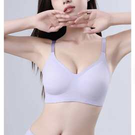 乳胶3830#M-XL固定杯无痕排扣美背文胸舒适亲肤三排扣尾货内衣批