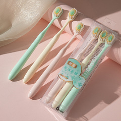 和風ワイドヘッドソフト毛歯ブラシ3本セット 大人用歯磨き細毛 家庭用歯ぐき保護 即納卸売 ワイドヘッド歯ブラシ