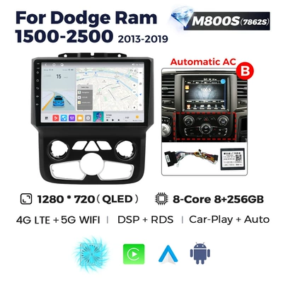 DVD Navigation, For Dodge Ram - automatic-air-conditioner-m800s-8256-eight-core-all-netcom