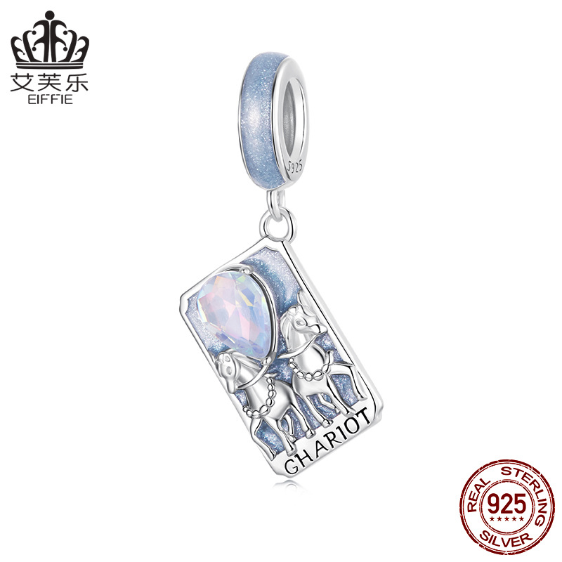 Aifle 人気の神秘的なタロットペンダント diy ブレスレットビーズ s925 スターリングシルバールースビーズジュエリーアクセサリー卸売