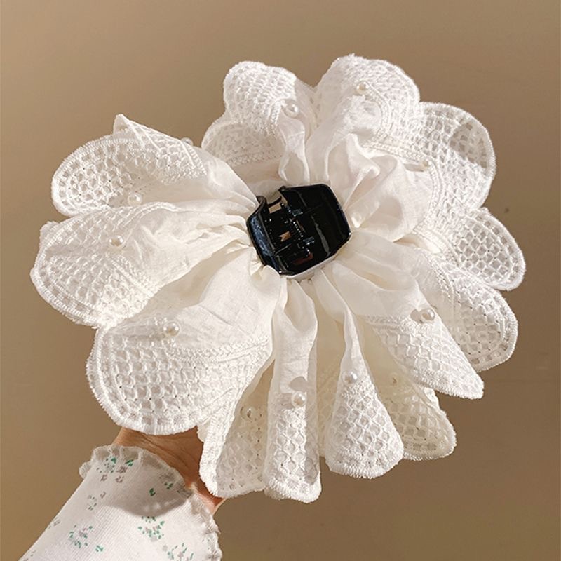 New Korean-Style Lace Hair Clip, Korean-Style Lazy Fashion Versatile Ponytail Clip, Back of the Head Hairpin Hair Accessory Clip