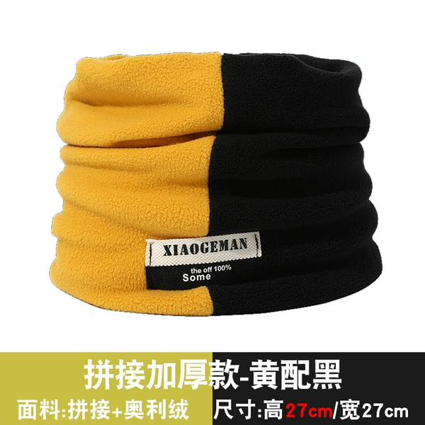 [Yellow with black] New upgrade ∖ Orly velvet thermal scarf^_^