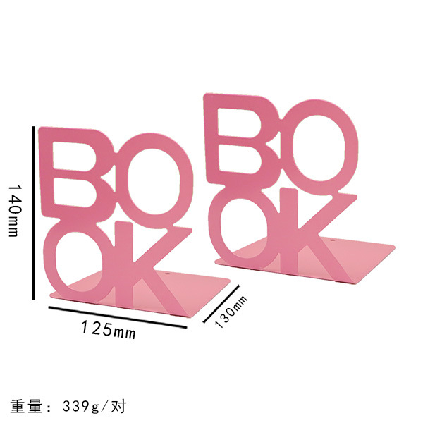 Libro de metal con forma hueca, estante de almacenamiento de libros para estudiantes creativos, libro de oficina de escritorio, personalización al por mayor de soportes para libros