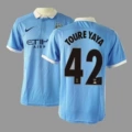 15-16 Man City Home Champions League + #42 Printed
