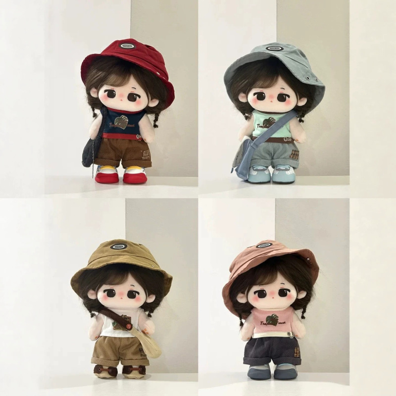 Doll Clothes for 20cm Cotton Dolls 10.15cm Spring Outing Cute T-Shirt Set Doll Replacement Crossbody Bag Doll Clothes for 20cm Cotton Dolls 10.15cm Spring Outing Cute T-Shirt Set Doll Replacement Crossbody Bag