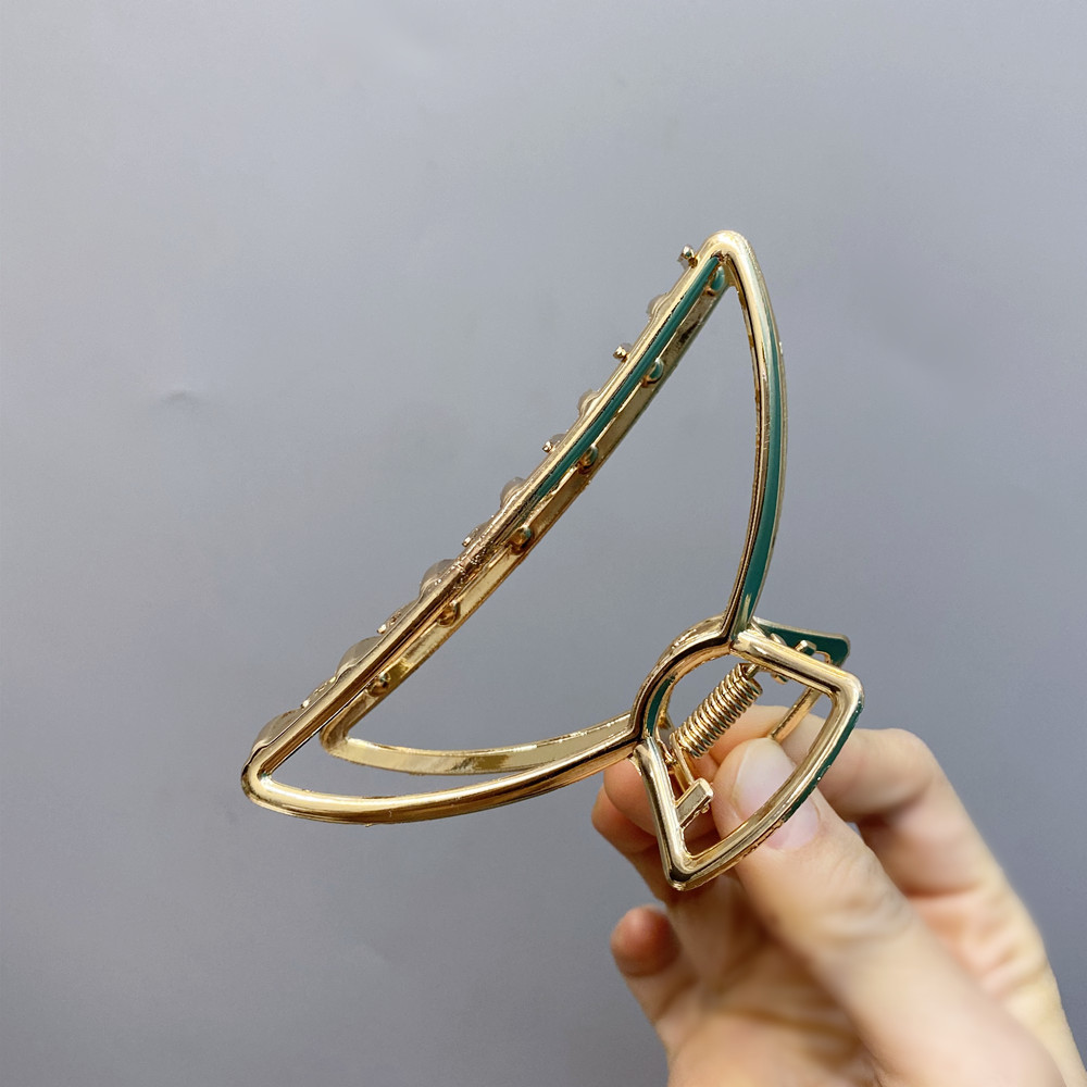 Korea Geometric Large Alloy Hair Clip display picture 3