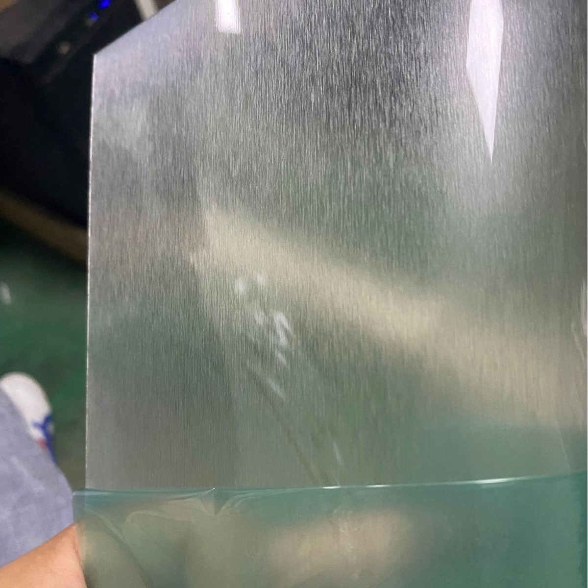 现货销售0.25mm带保护膜光面拉丝pc薄膜  可分卷切片