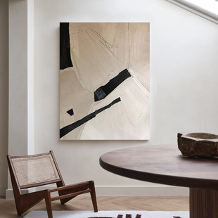 Hand-painted oil painting living room silent style hanging painting hallway restaurant decorative painting simple model room B & B hotel wall mural
