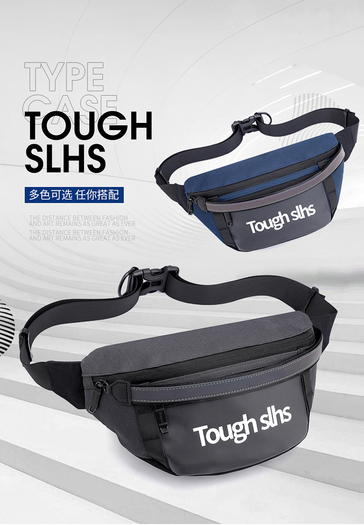 Wholesale of new men's and women's trendy waist bags, outdoor laser reflective chest bags, fashionable street crossbody bags and sports waist bags undefined