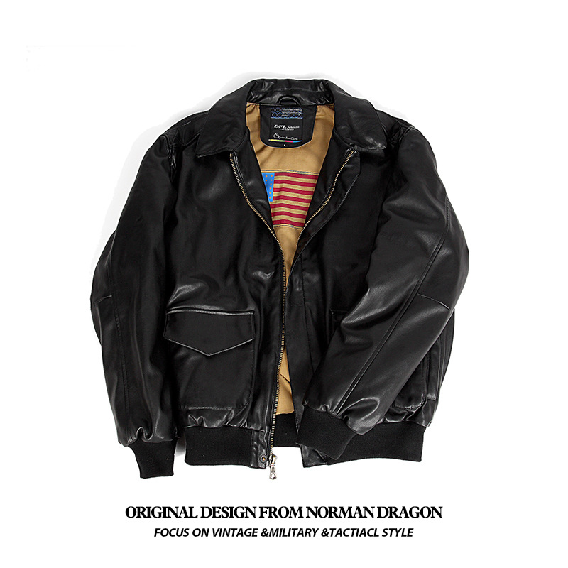 Normano American military uniform A-2 American pilot jacket leather…