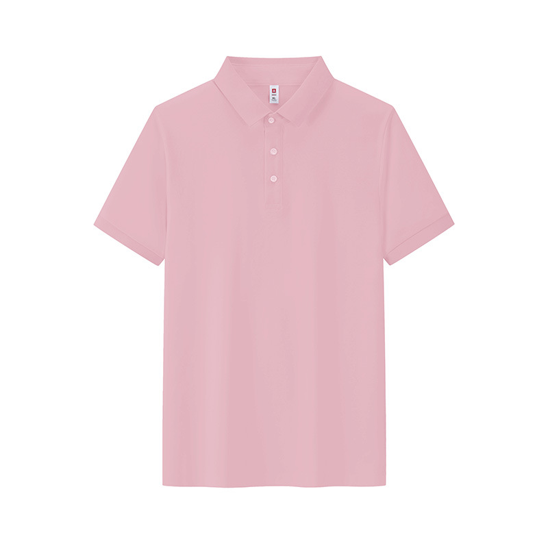 Business 7A antibacteriano Solo fresco antiarrugas color sólido solapa de manga corta ropa de trabajo camiseta de polo camisa POLO personalizada
