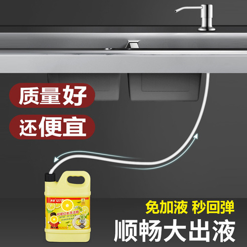 WBZ7 detergent press dispenser sink stainless steel extension tube soap dispenser press plus detergent bottle kitchen