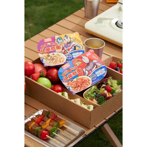 Yi Ya Instant Noodles for Children's Meals, Screw Noodles, Ultraman Baby Breakfast, Non-fried Italian Complementary Food 
