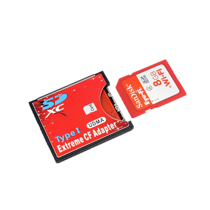 厂家直供SD转CF卡套 支持WIFI SD单反高速相机SDXC卡TYPE I型薄卡|undefined