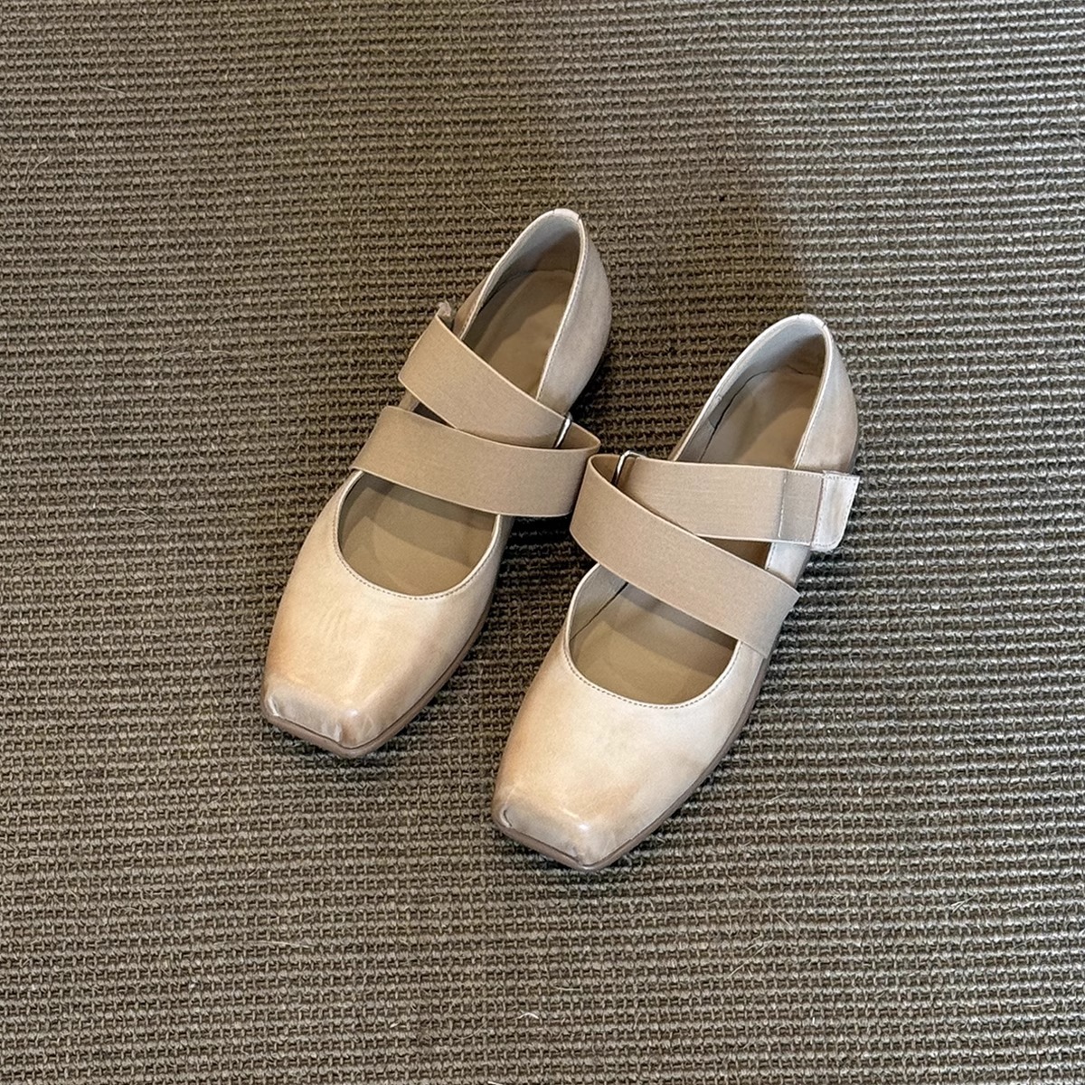 Sheepskin Version ~ Gentle and Artistic Style, Shallow Mary Jane Shoes for Women, Summer Retro Simple Ballet Shoes