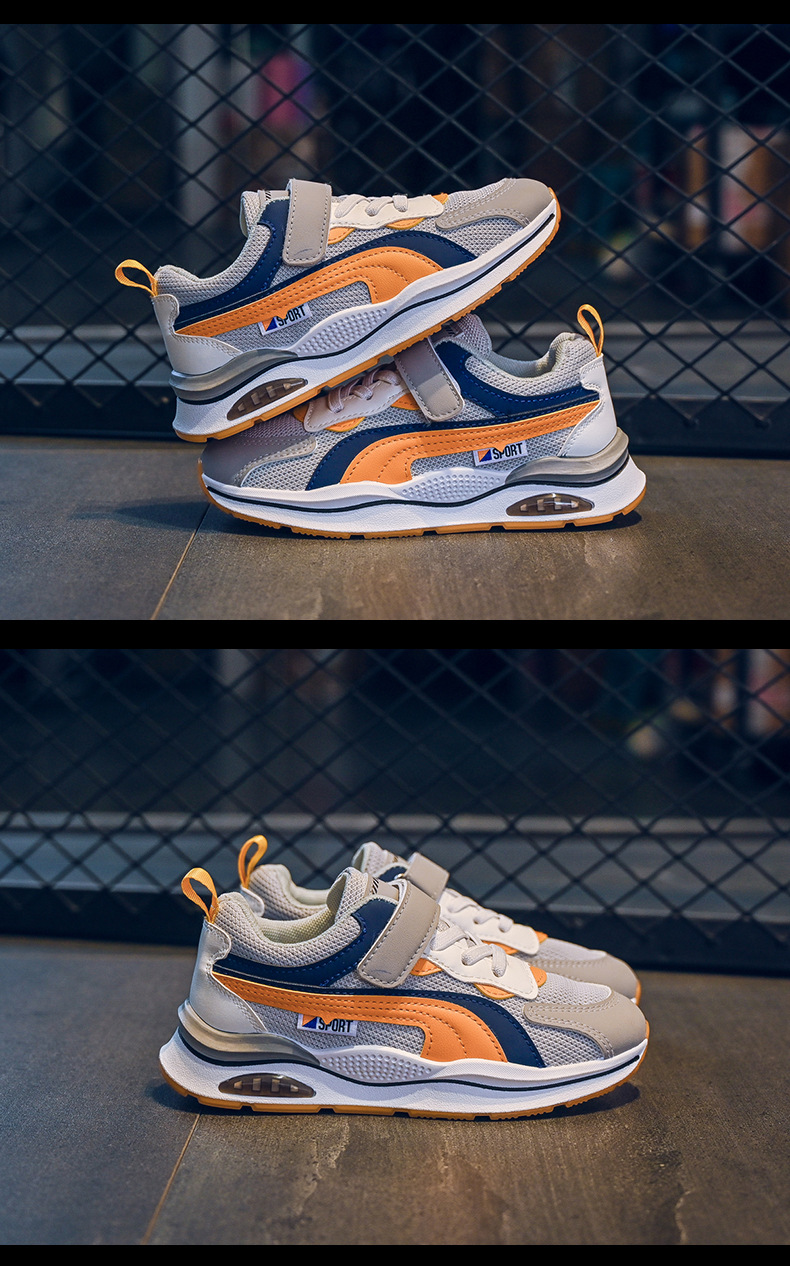 Boys' sports youth sneakers, spring 2023 new children's mesh soft soled boys' Forrest Gump shoes, running_voghion.com