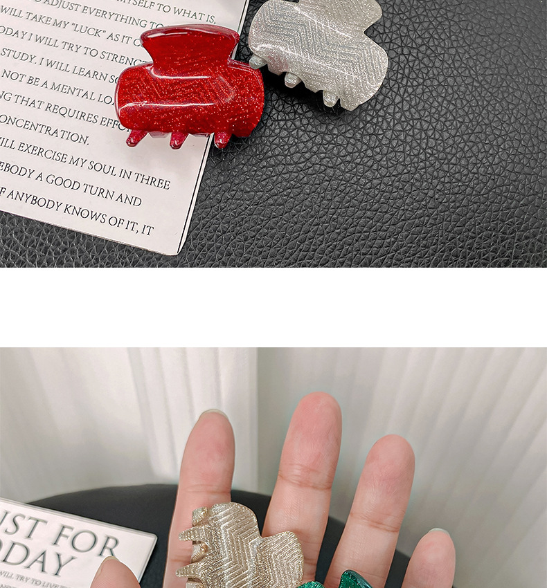 10g Weight Hair Claws Hair Accessories Type Sweet Stripe Arylic Hair Claws