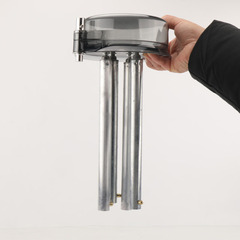 全磁拉餌盤小口徑17cm直徑7顆大磁鐵帶燈架孔帶小碗高透明魚食盒