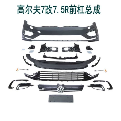 Modified Gti Front Bumper Grille, High | Big Surrounded - golf-7-modified-to-75r-crossover-front-bumper