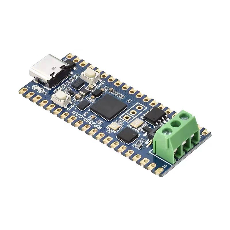 Плата разработки WeiXue Raspberry Pi RP2350 CAN, двухъядерная, двухархитектурная, интерфейс Type-C, модуль XL2515 на плате