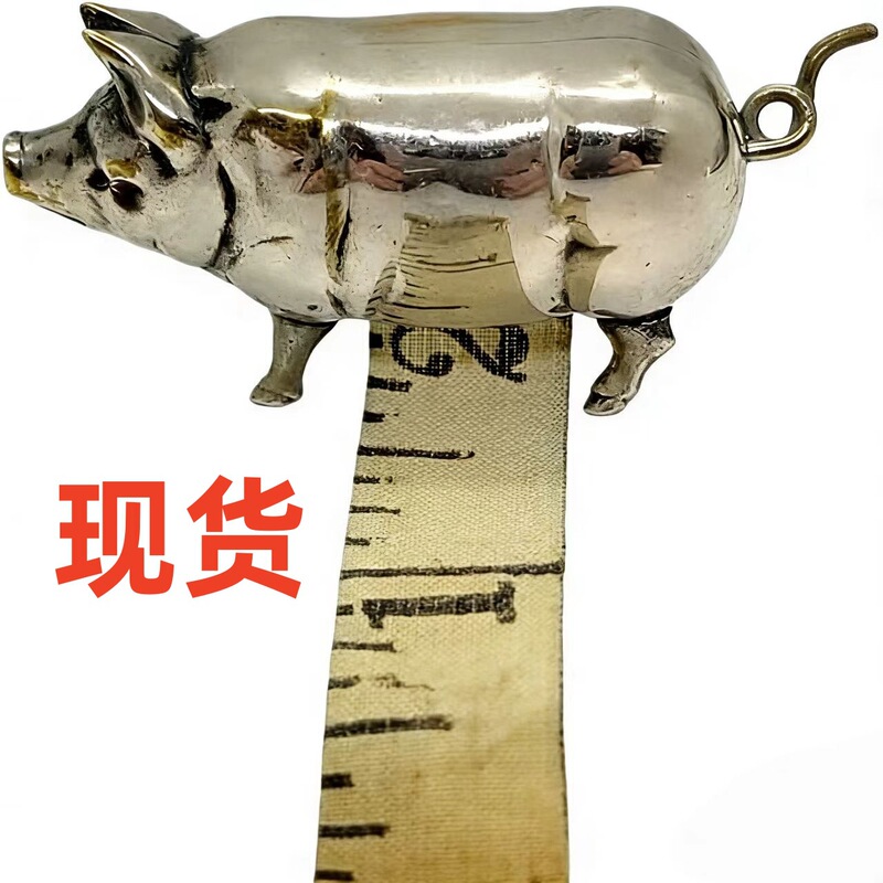 Cross-Border Hot-Selling Titanium Alloy Antique Pig Mini Tape Measure, Antique Pig-Style Mini Tape Measure Cross-Border Hot-Selling Titanium Alloy Antique Pig Mini Tape Measure, Antique Pig-Style Mini Tape Measure