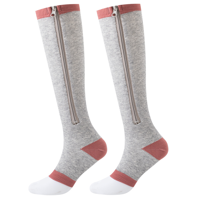 Calcetines de compresión con cremallera