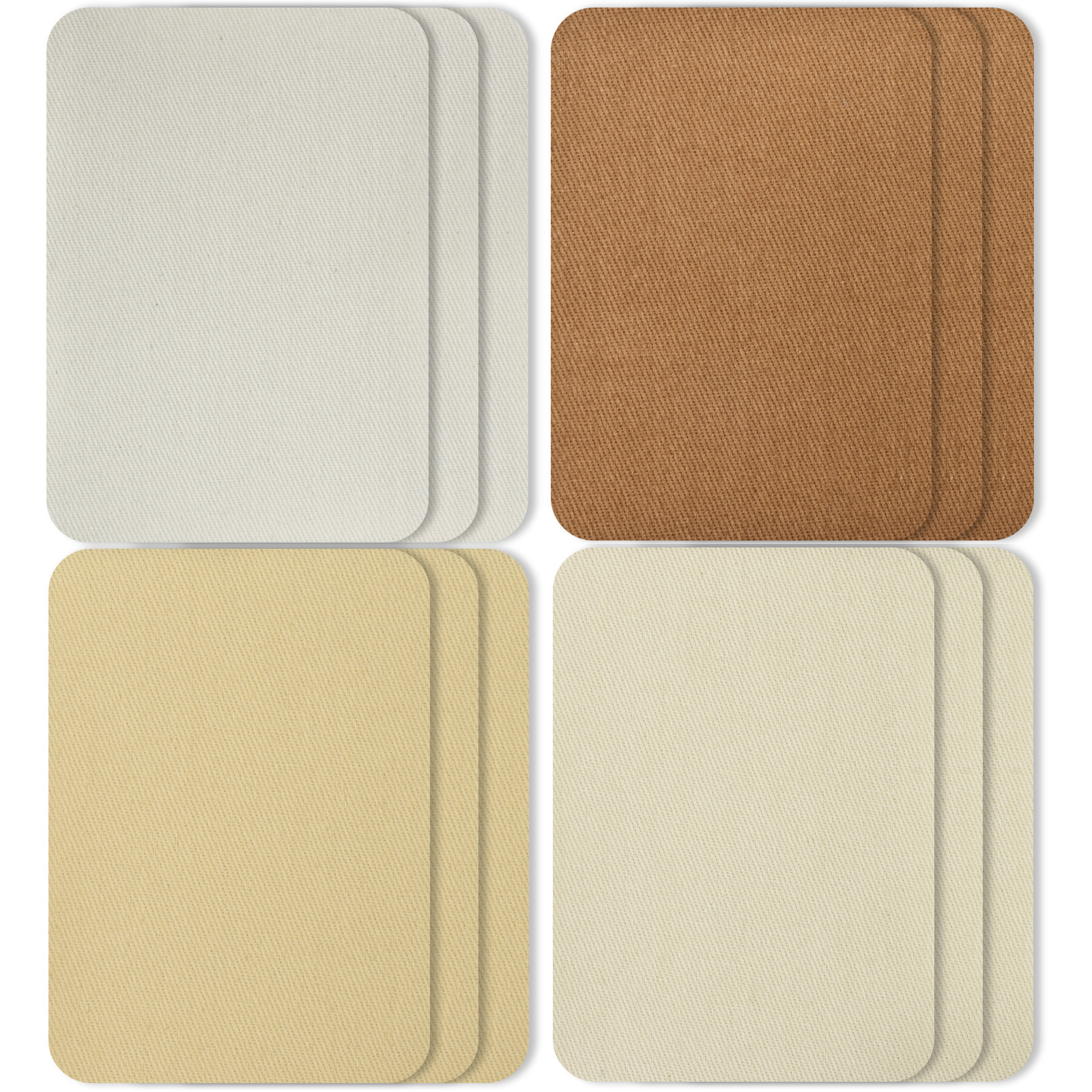 Parche de tela de algodón al por mayor parche de manga cuadrado parche de mezclilla camisa de suéter adhesivo de alta calidad parche de codo parche de rodilla